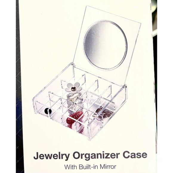 Folding Jewelry Organizer Case with Built in Mirror by Sorbus Beauty - Picture 10 of 10